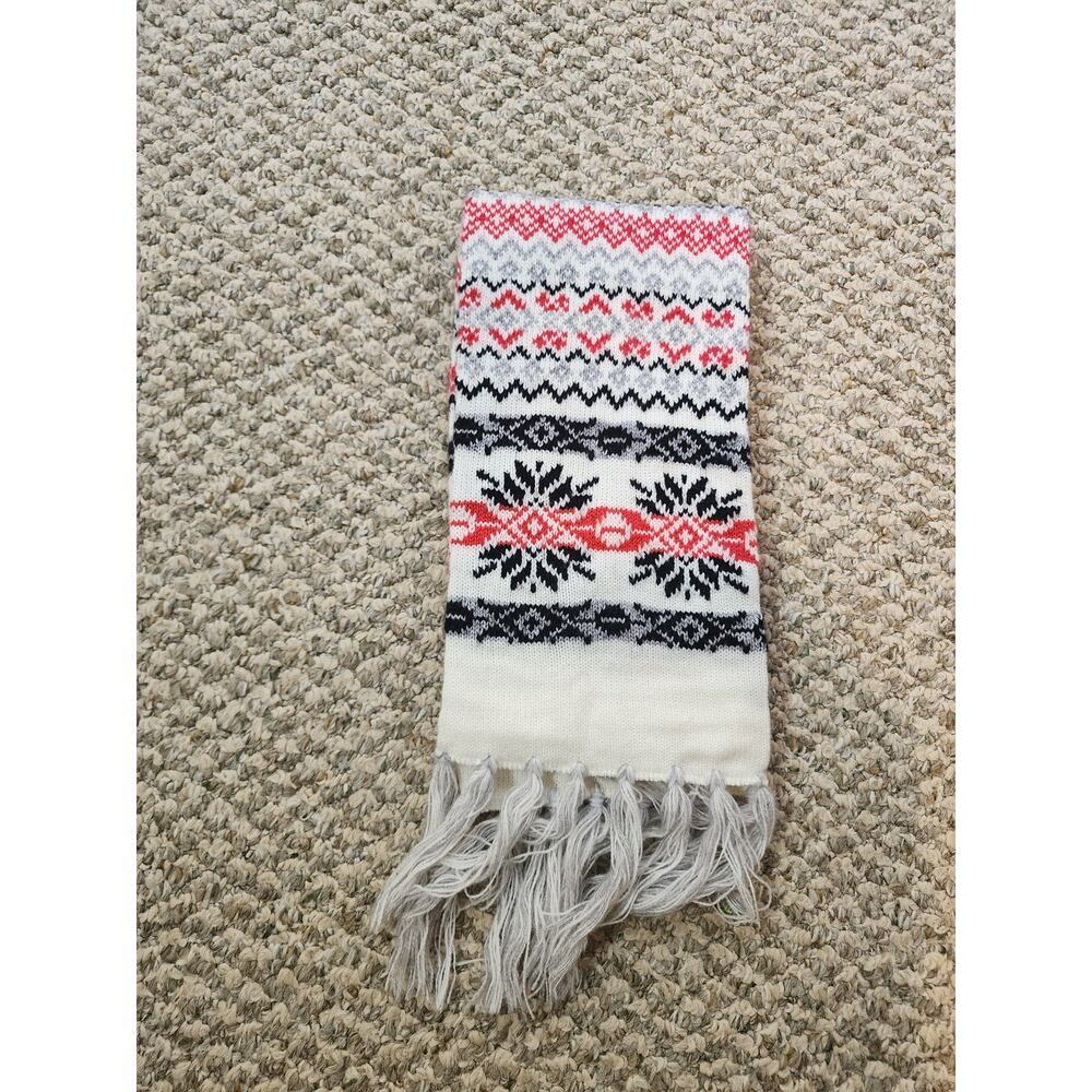 Arizona Toboggan and Scarf Set Red, Black &‎ White - Picture 3 of 6